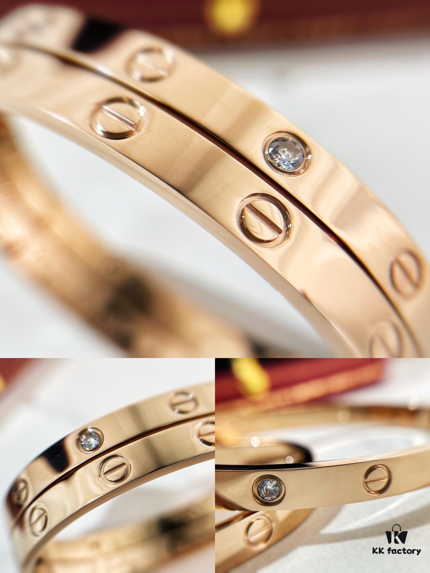 Cartier Classic Love Series Bracelet, Customizable with Laser Engraving