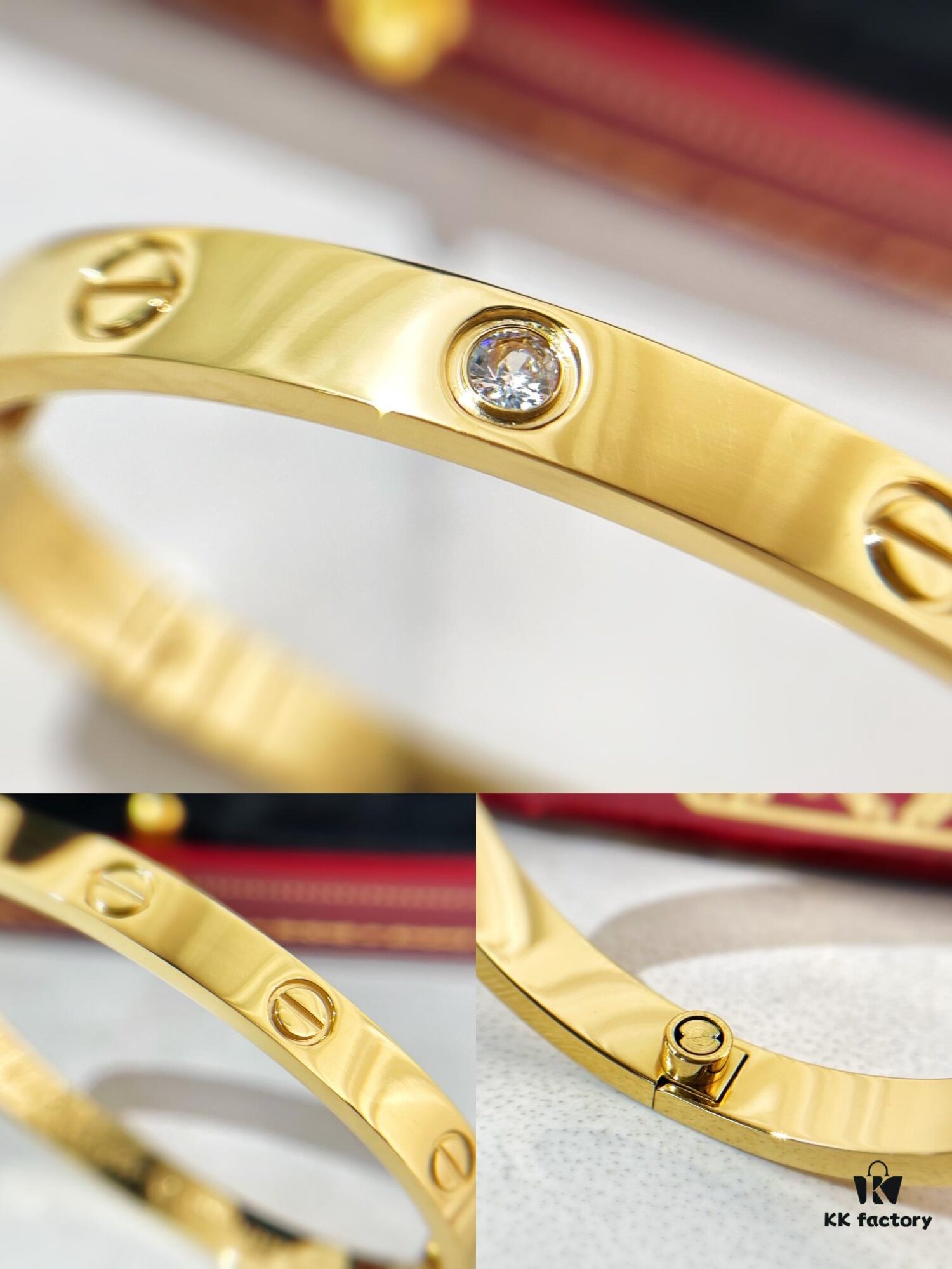 Cartier Classic Love Series Bracelet, Customizable with Laser Engraving