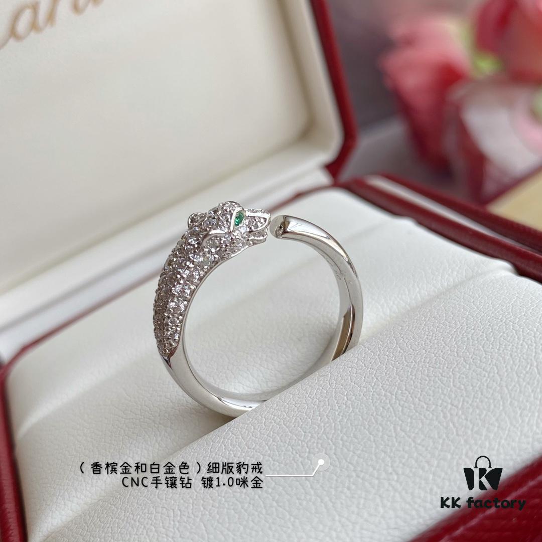 CNC Hand-Set Diamond Inlaid Thin Leopard Ring 💍 Sizes 5-6-7-8, Super Thick and Powerful Design! Unisex Leopard Ring for Couples 👫 with 18K Gold Plated Finish, Each Piece Precisely Carved by Master Craftsmen to Deliver a Perfect, High-End Look – Absolutely Top-Tier Quality!