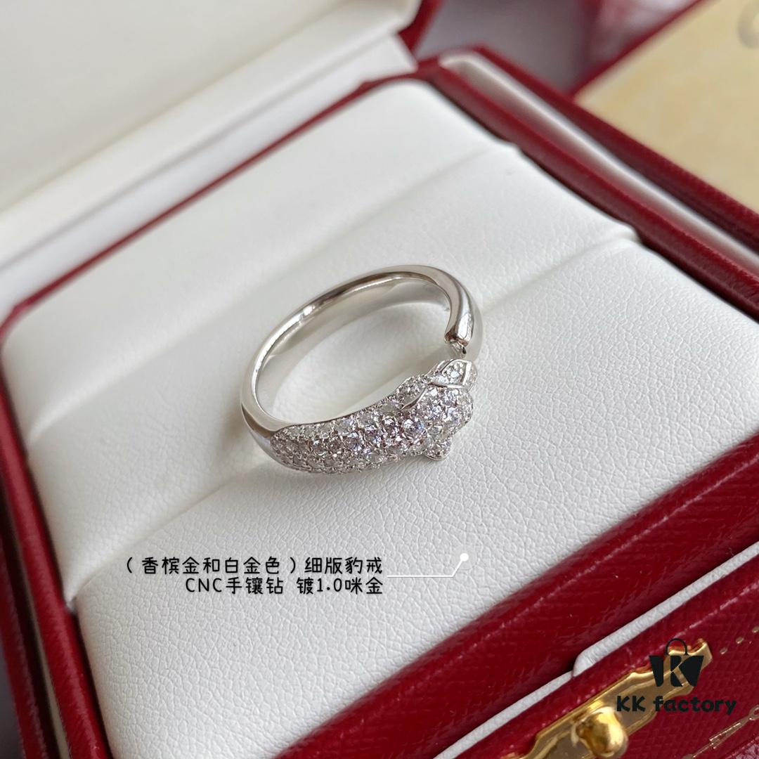 CNC Hand-Set Diamond Inlaid Thin Leopard Ring 💍 Sizes 5-6-7-8, Super Thick and Powerful Design! Unisex Leopard Ring for Couples 👫 with 18K Gold Plated Finish, Each Piece Precisely Carved by Master Craftsmen to Deliver a Perfect, High-End Look – Absolutely Top-Tier Quality!