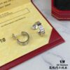👑Cartier LOVE Earrings, Classic Design with Flying Saucer Ear Plugs, [Top-Tier Replica]👄 Classic Cartier Love Series, Smooth Screw Motif, Single Diamond Stud Earrings in Rose Gold, Platinum, or Yellow Gold – Three Colors Available, Highest Quality on Market. 5658085