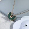 Carter Amulette Pendant Necklace - Malachite (Good Luck Charm)
