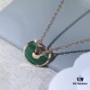 Carter Amulette Pendant Necklace - Malachite (Good Luck Charm)