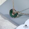 Carter Amulette Pendant Necklace - Malachite (Good Luck Charm)