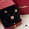Cartier Trinity Three-Color Single Diamond Necklace and Stud Earrings, High-End Custom Jewelry with Precision Multi-Color Plating, Premium S925 Sterling Silver, Hypoallergenic and Fade-Resistant, Elegant Minimalist Design