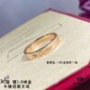V Gold Material Cartier New Version Diamond Ring 💍 Most Popular Ring 💍💋💄 Eternal Classic, Highly Sought-After in Recent Years, High-End, High-Carbon Micro-Paved Diamond Setting, Same Craftsmanship, Different Price, Genuine Gold Feel