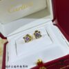 V Gold Plated Mimi Gold, CNC 11595170 Cartier 60-point Center Diamond Horn Stud Earrings, High-End Precision Edition