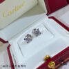 V Gold Plated Mimi Gold, CNC 11595170 Cartier 60-point Center Diamond Horn Stud Earrings, High-End Precision Edition