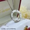 High-End CNC Version Cartier Classic LOVE Smooth Double Round Pendant Necklace 💎 Real Photos, German Imported S925 Sterling Silver, Full Diamond-Paved, Original Design Replication, Luxury High-Quality Custom Jewelry