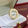 High-End CNC Version Cartier Classic LOVE Smooth Double Round Pendant Necklace 💎 Real Photos, German Imported S925 Sterling Silver, Full Diamond-Paved, Original Design Replication, Luxury High-Quality Custom Jewelry