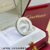 High-End CNC Version Cartier Classic LOVE Smooth Double Round Pendant Necklace 💎 Real Photos, German Imported S925 Sterling Silver, Full Diamond-Paved, Original Design Replication, Luxury High-Quality Custom Jewelry