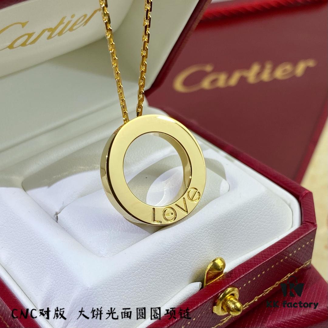 High-End CNC Version Cartier Classic LOVE Smooth Double Round Pendant Necklace 💎 Real Photos, German Imported S925 Sterling Silver, Full Diamond-Paved, Original Design Replication, Luxury High-Quality Custom Jewelry