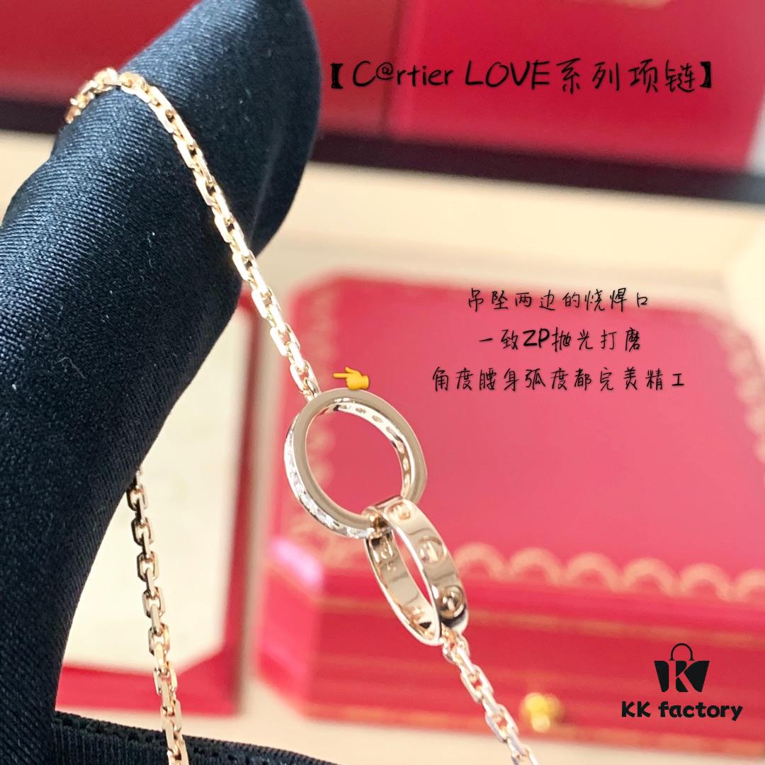 C@rtier Love Series Necklace – Perfect Two-Tone Design