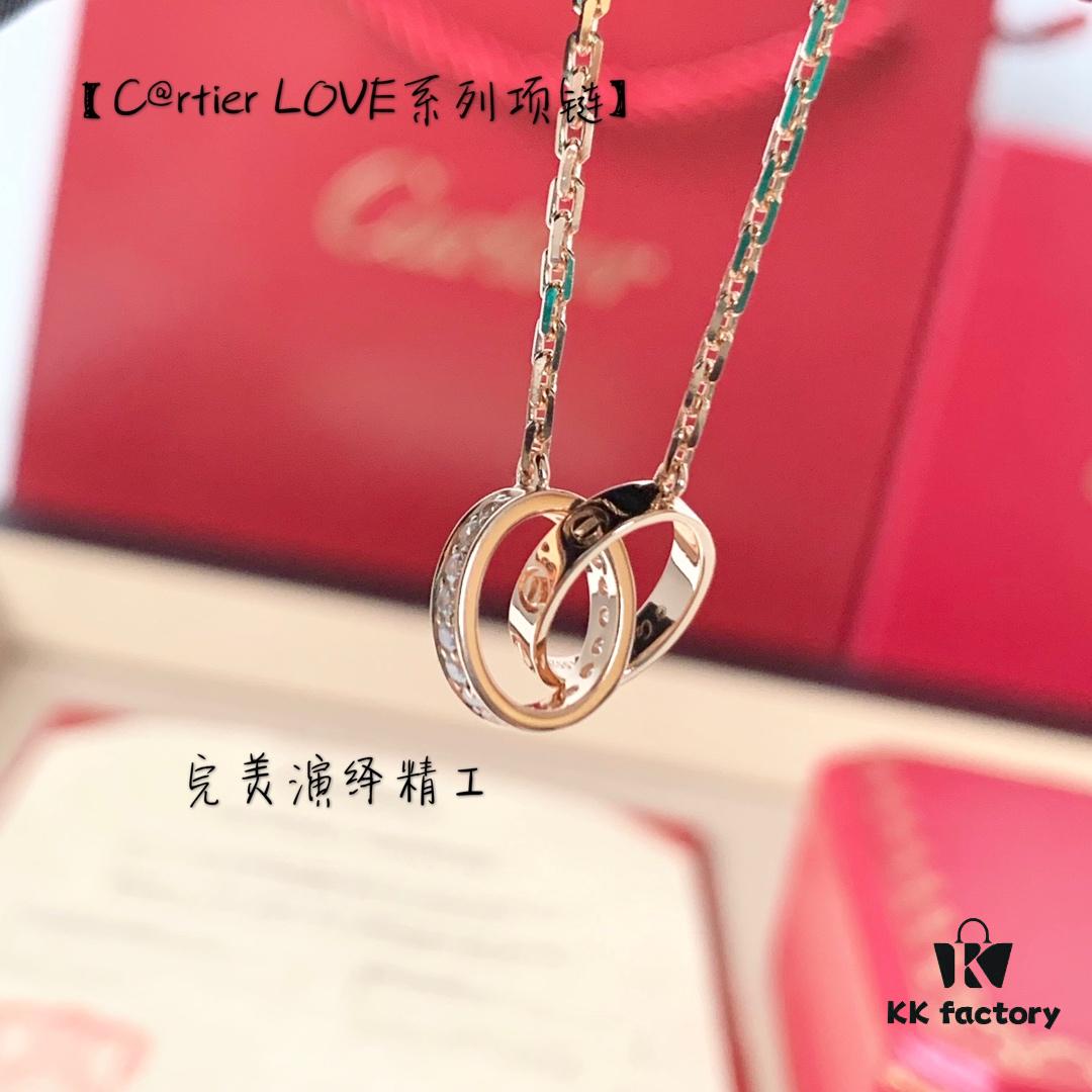 C@rtier Love Series Necklace – Perfect Two-Tone Design