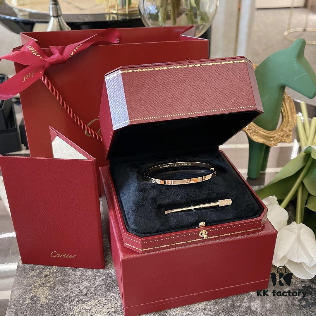 Screw Gold Mini Bracelet - Slim Screw Bracelet, Classic Versatile Style, ZP Version, Thick 18K Rose Gold Plated