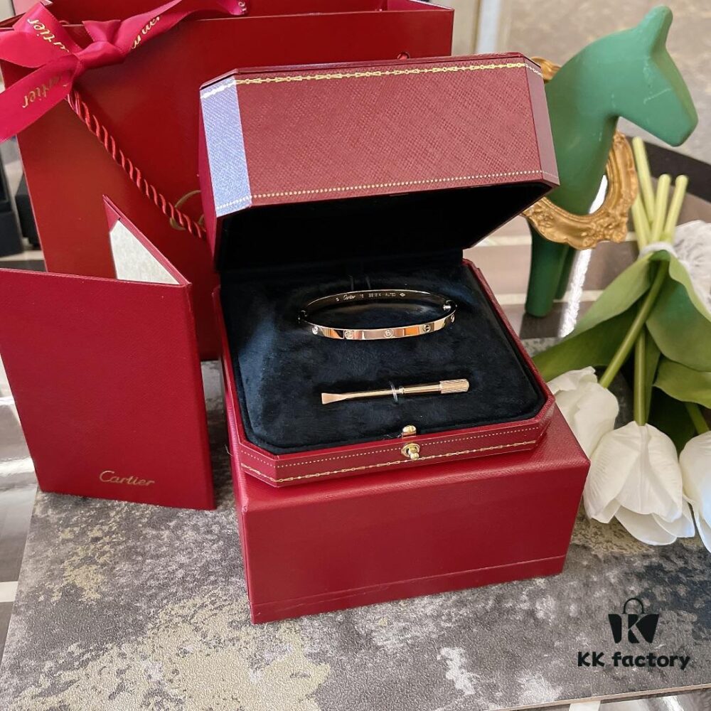 Screw Six-Diamond Mini Bracelet