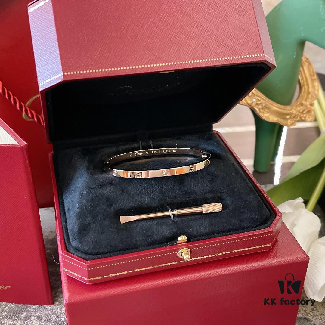 Screw Six-Diamond Mini Bracelet