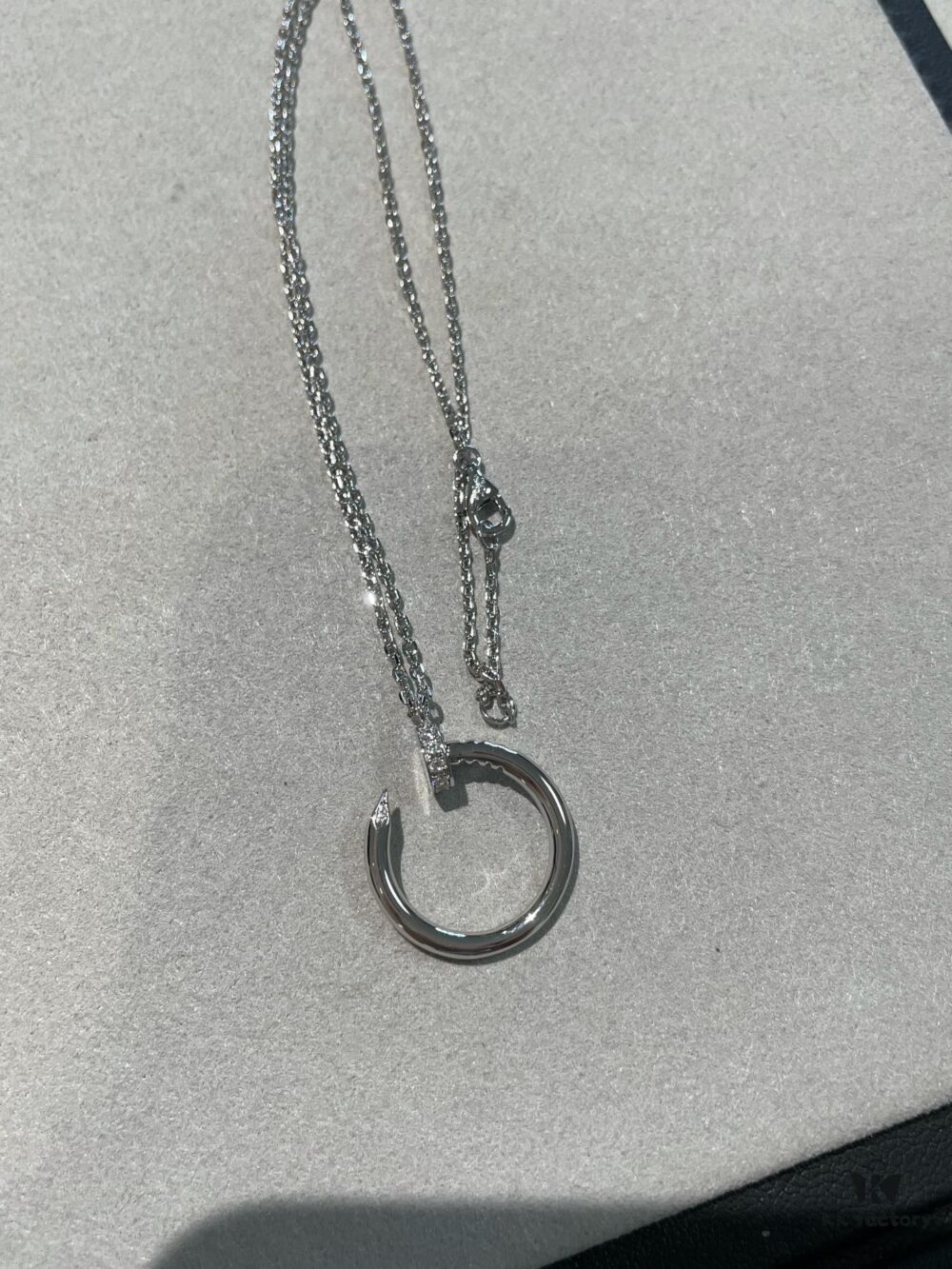 Cartier Platinum Nail Necklace