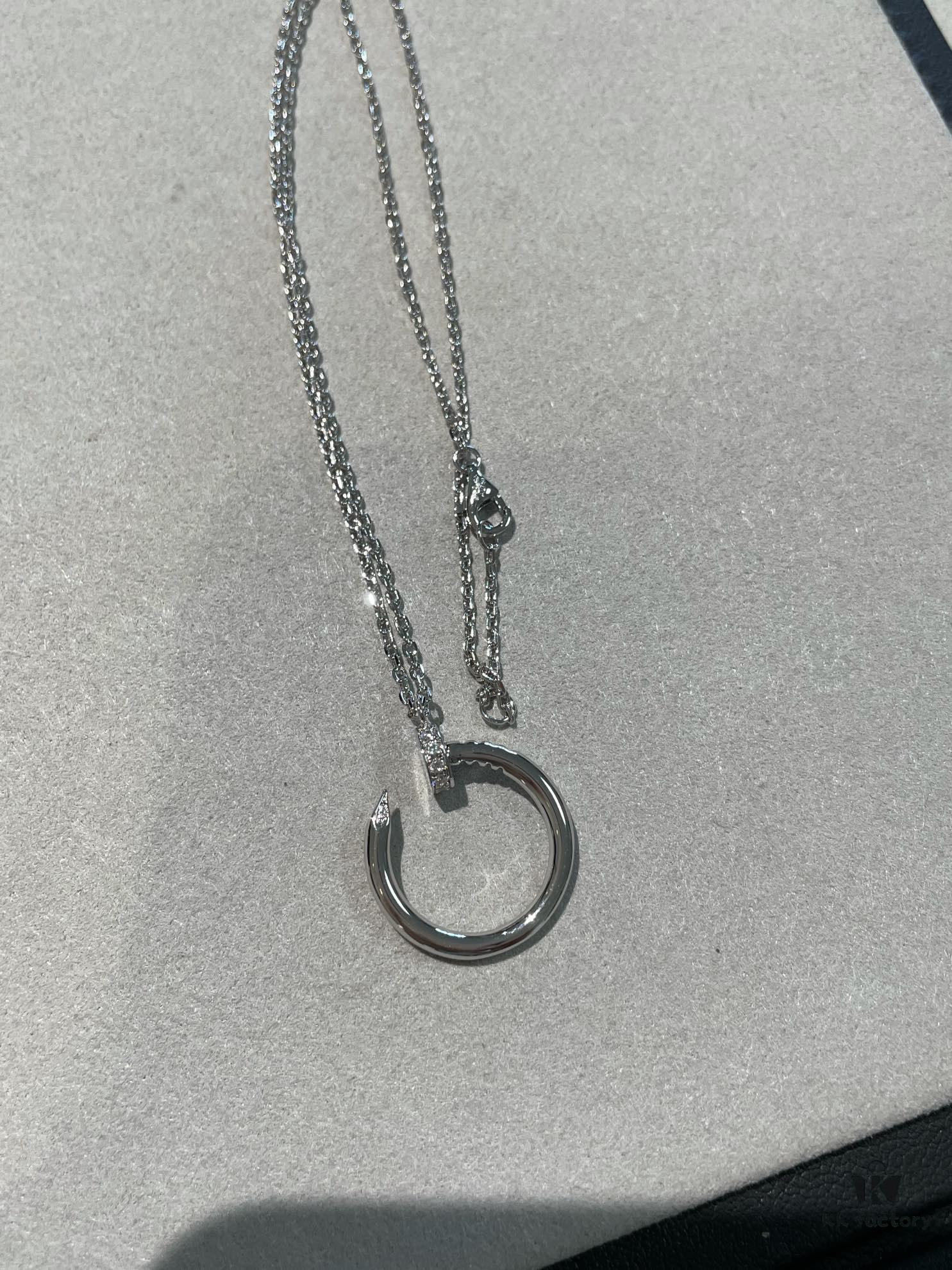 Cartier Platinum Nail Necklace