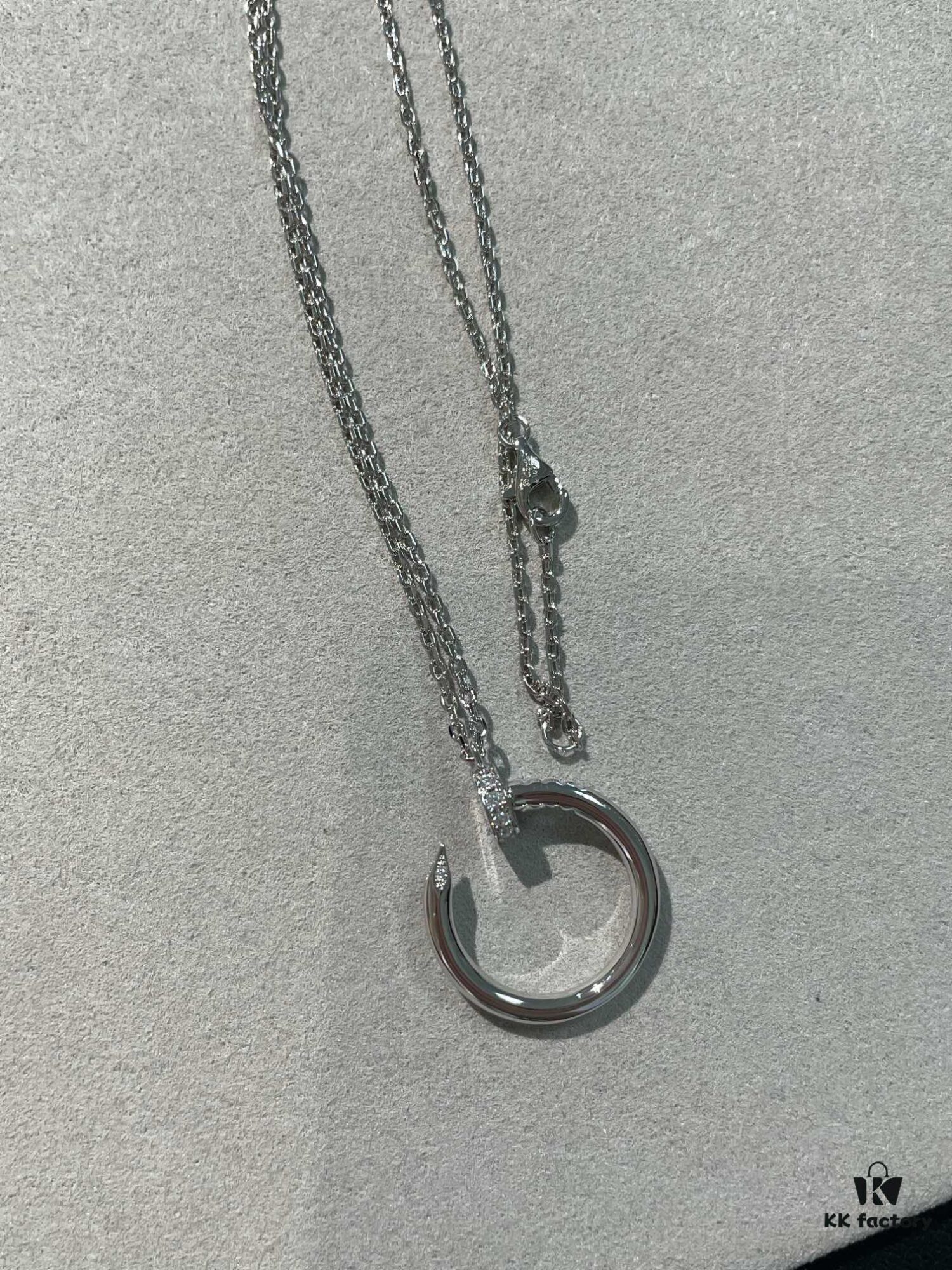 Cartier Platinum Nail Necklace