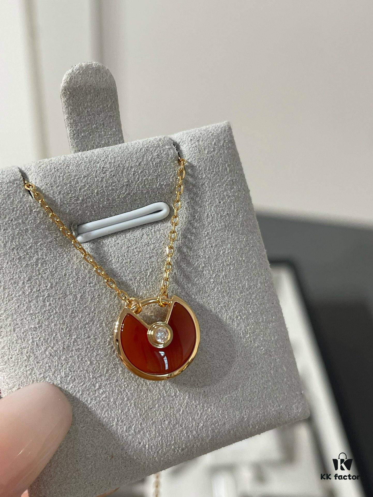 ❤New Year Red Cardier Amulet Necklace