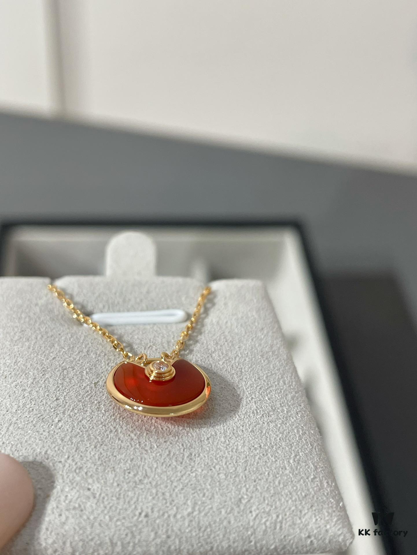 ❤New Year Red Cardier Amulet Necklace