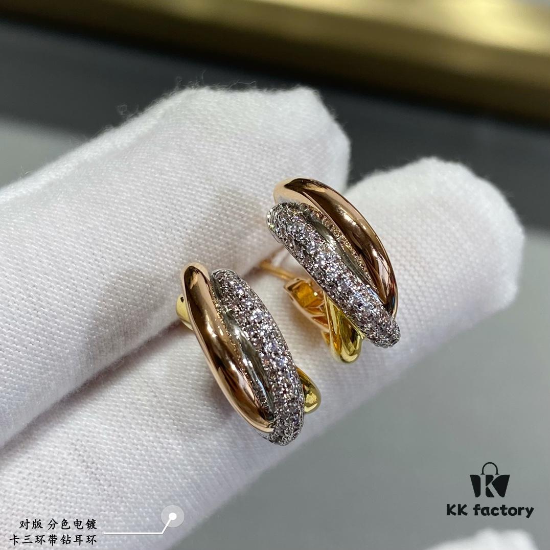 Cartier Trinity Diamond Earrings, Another Classic Perfectly Embodies Symmetrical Elegance