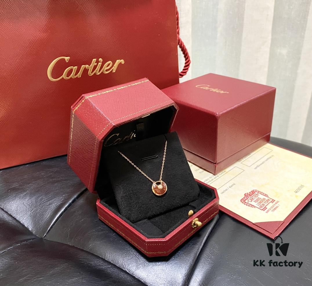 Vibrant Red Agate Necklace – Real Photos Showcasing Natural Bright Red Semi-Transparent Gemstone with Pure Luster and Fine Polish