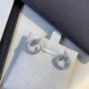 Cartier Love Collection Screw Bracelet Design Diamond Earrrings Mini Size