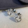 Cartier Love Collection Screw Bracelet Design Diamond Earrrings Mini Size