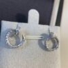 Cartier Love Collection Screw Bracelet Design Diamond Earrrings Mini Size