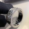 Cartier Full Diamond Love Black Screw Ring, Hand-set Diamonds, CNC Precision Carving Technology