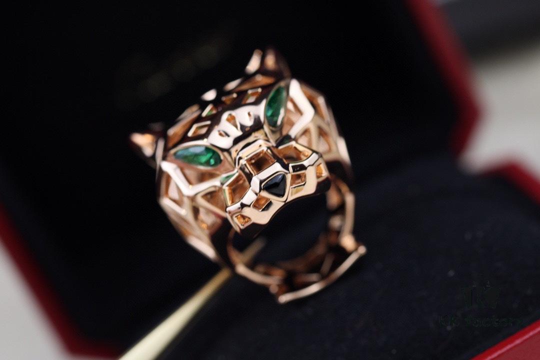 Cartier Panther Head Openwork Ring