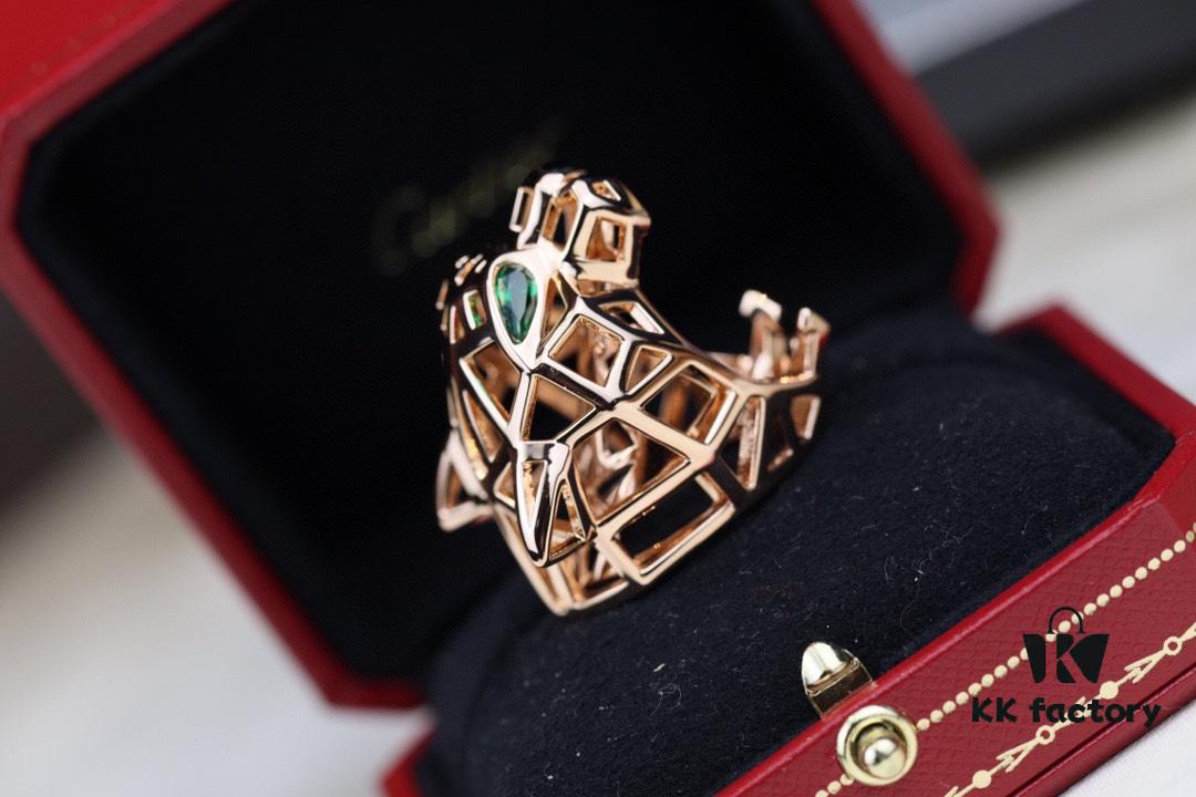 Cartier Panther Head Openwork Ring