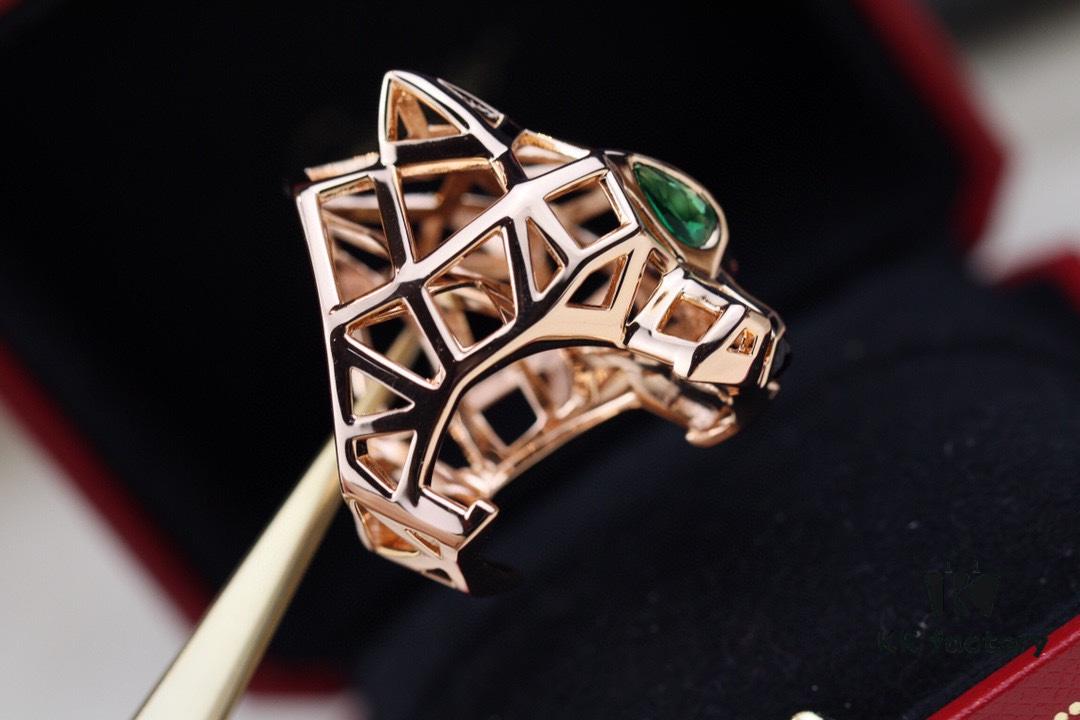 Cartier Panther Head Openwork Ring