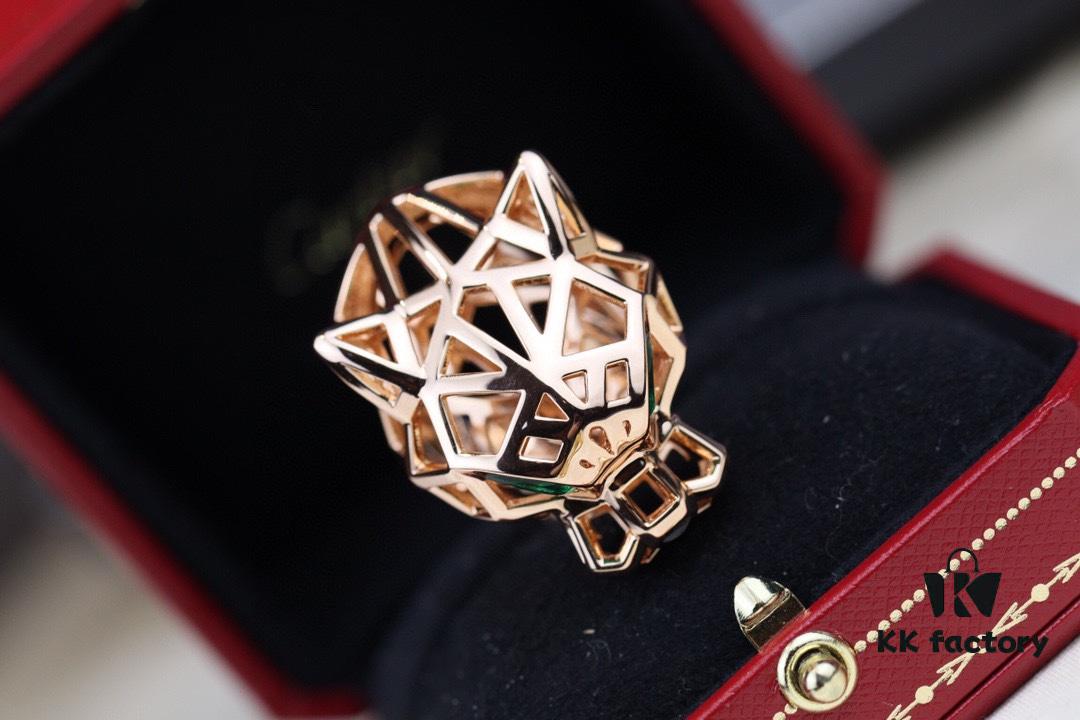 Cartier Panther Head Openwork Ring