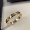 Cartier 3mm Scaled Single Diamond Letter Ring