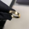 Cartier 3mm Scaled Single Diamond Letter Ring
