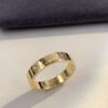 Cartier 4mm Scaled Single Diamond Letter Ring