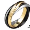 Cartier Black Ceramic Trinity Ring