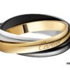 Cartier Black Ceramic Trinity Ring