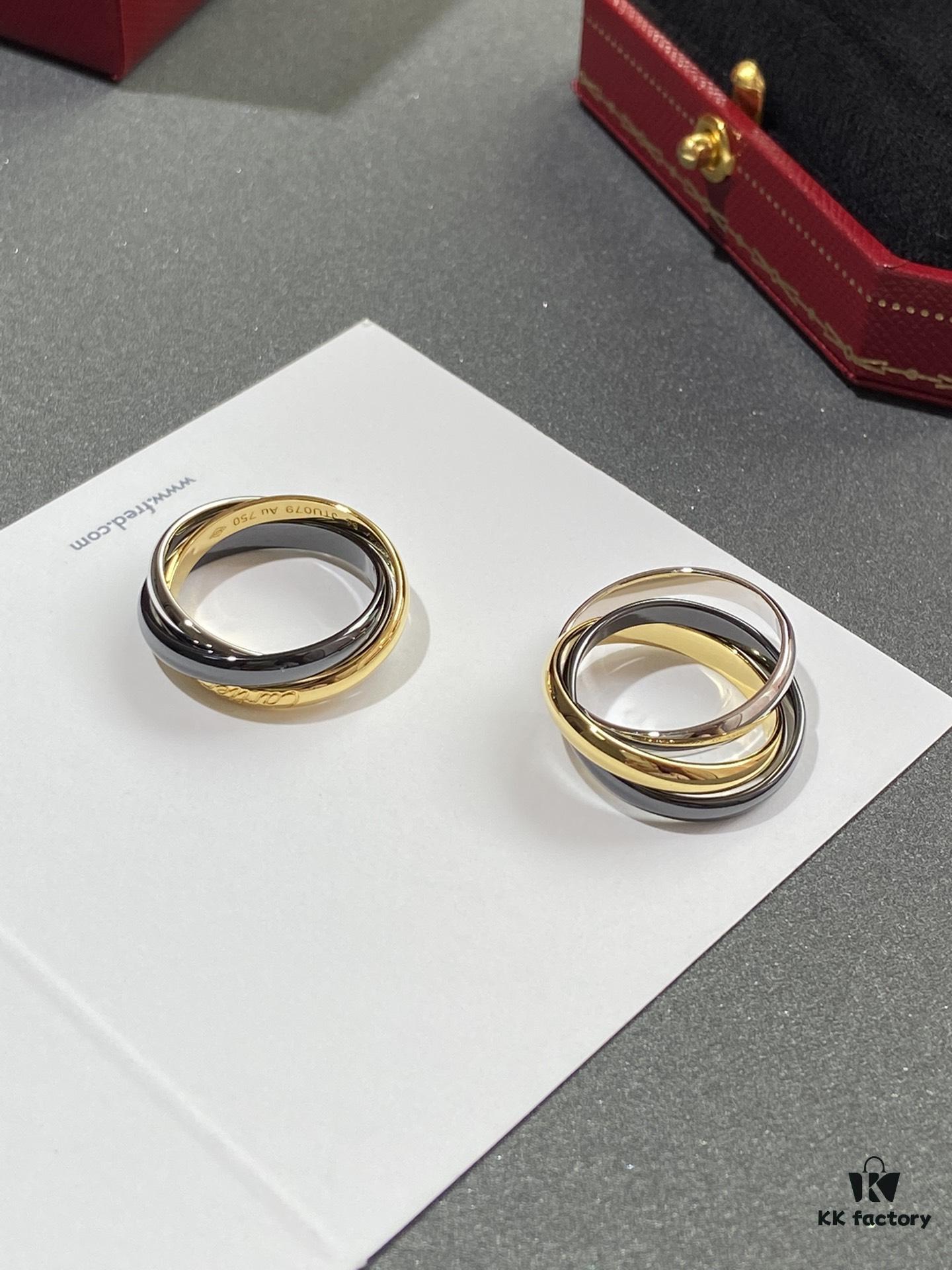Cartier Trinity Ring Set in Three Colors of Gold – A Timeless Classic