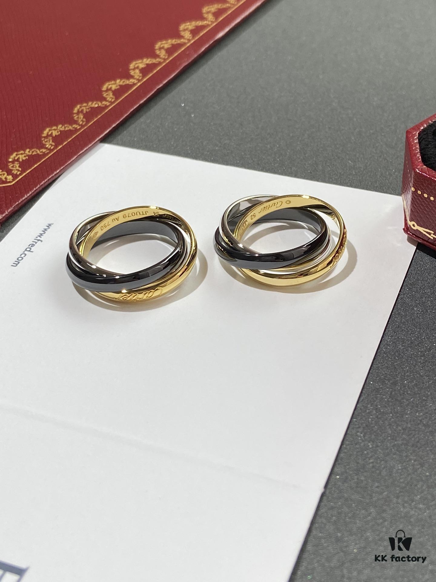 Cartier Trinity Ring Set in Three Colors of Gold – A Timeless Classic