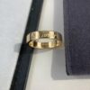 Cartier 4mm Scaled Single Diamond Letter Ring