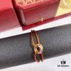 Cartier Trinity Three-Ring Multicolor 18K Gold Adjustable Lucky Red String Bracelet