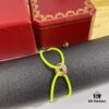 Cartier Three-Ring Tricolor 18K Lucky Red Braided Adjustable Bracelet