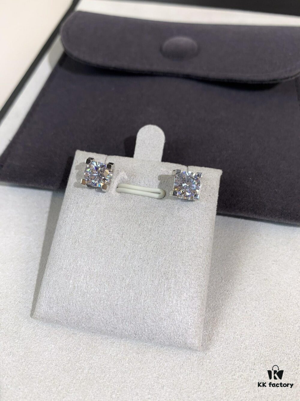 Cartier-style Bull Head Diamond Stud Earrings, Top-tier CNC Craftsmanship
