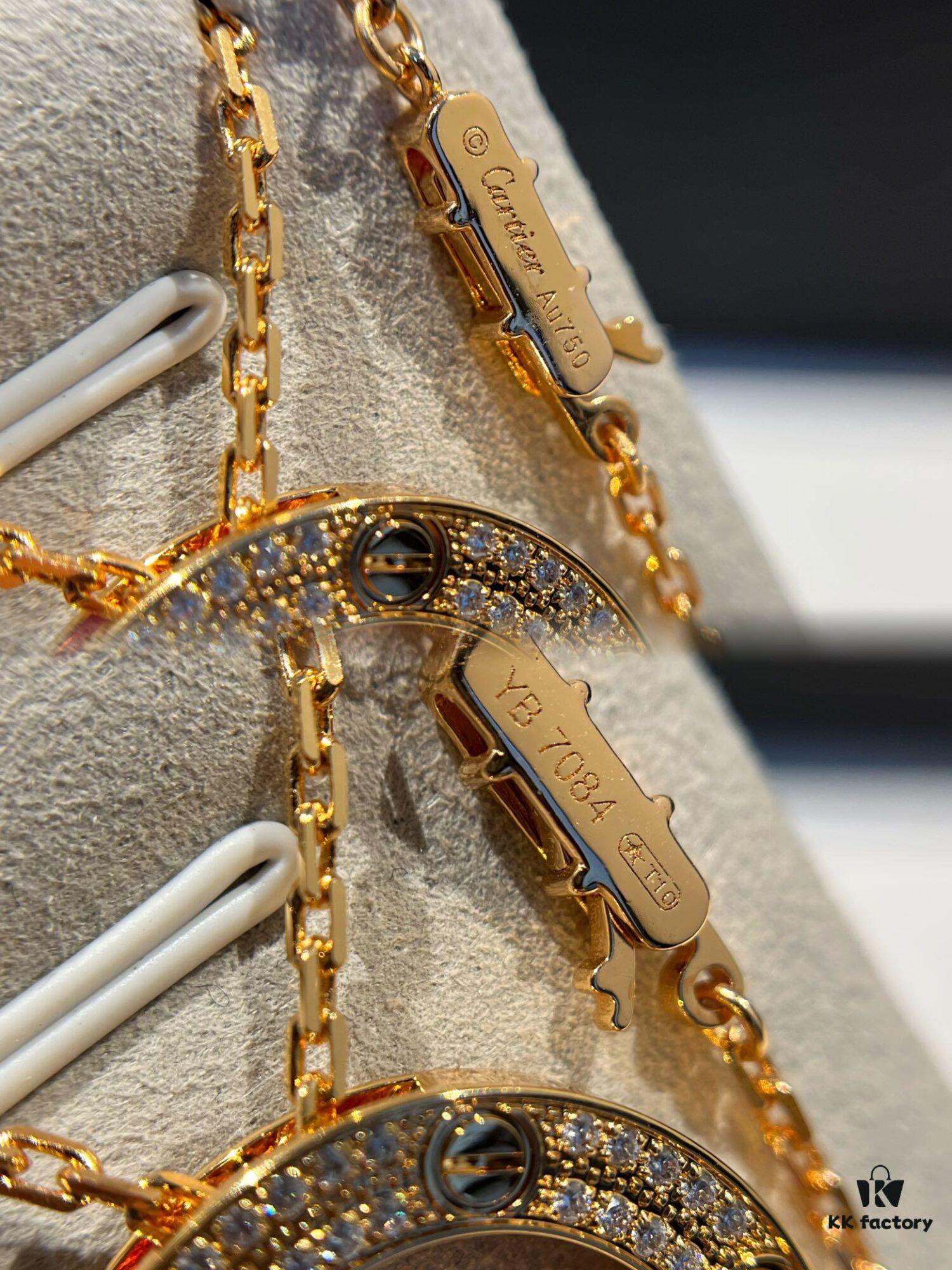 Kajia Love Series Starry Sky Pendant Necklace, Rose Gold Color