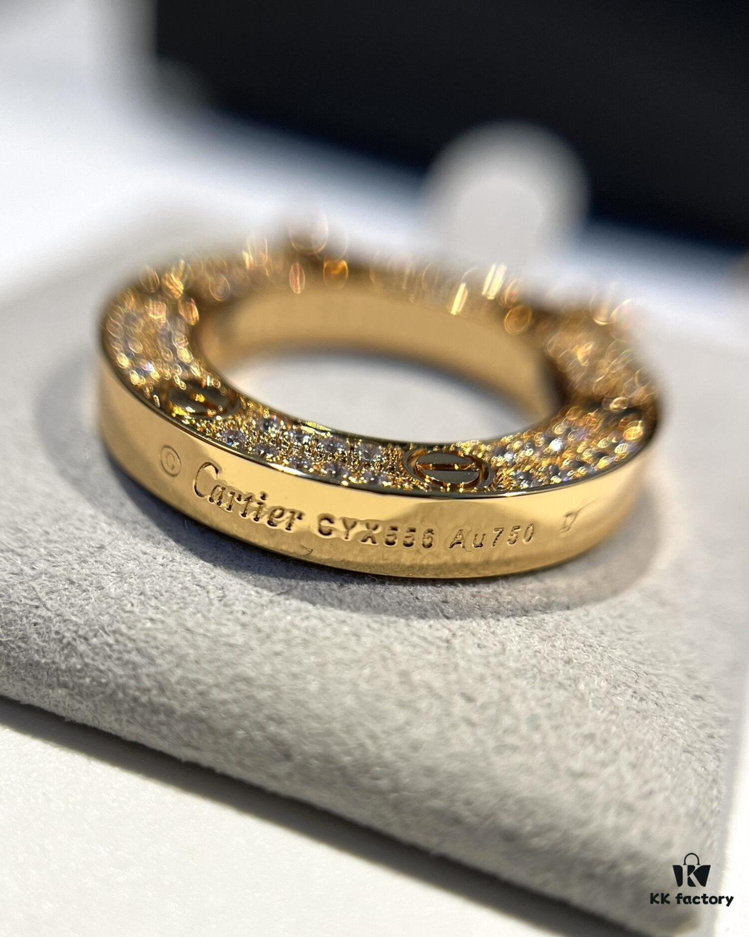 Kajia Love Series Starry Sky Pendant Necklace, Rose Gold Color