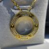 Kajia Love Series Starry Sky Pendant Necklace in Gold Color